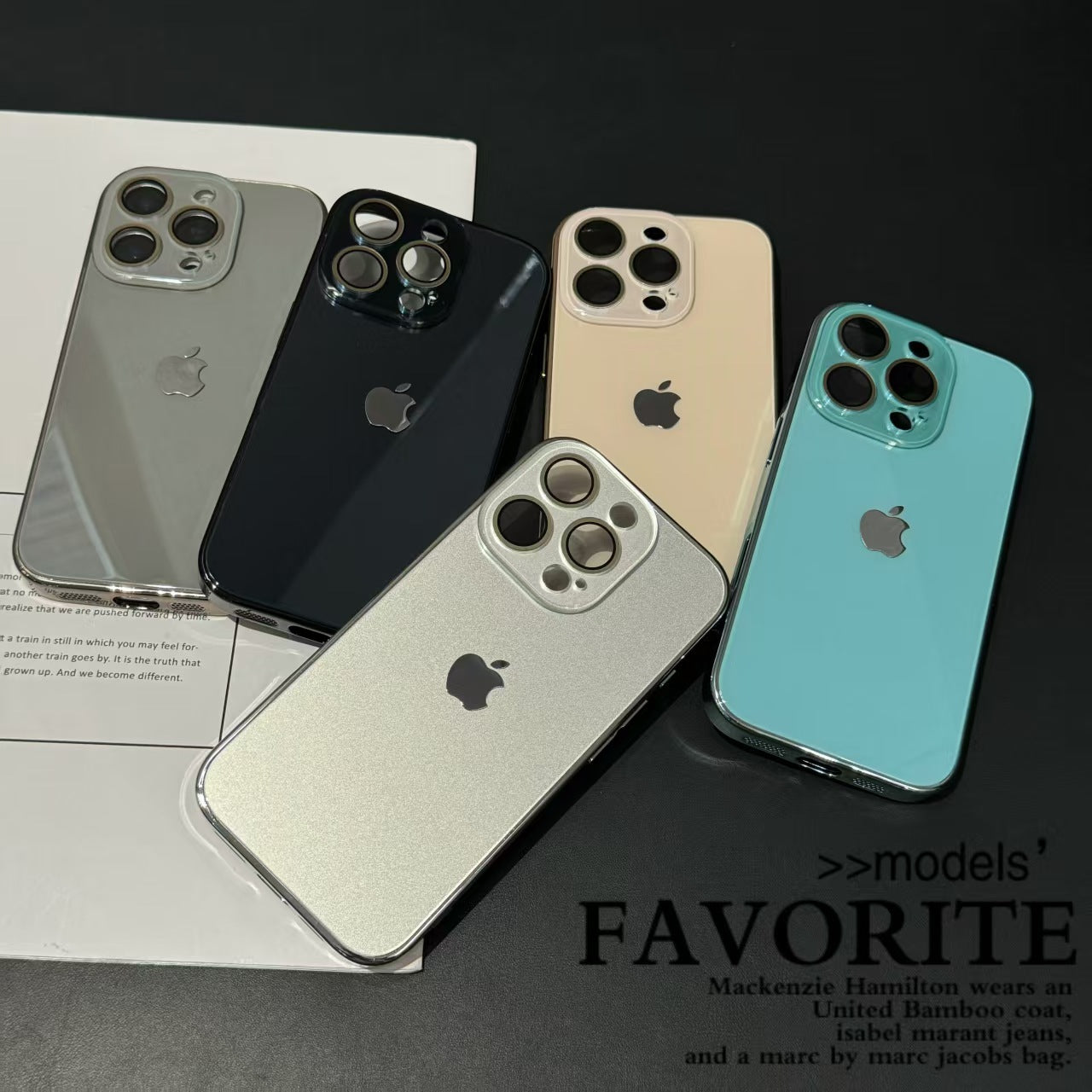 Leichtes Luxus-Hartglas für iPhone-Hülle