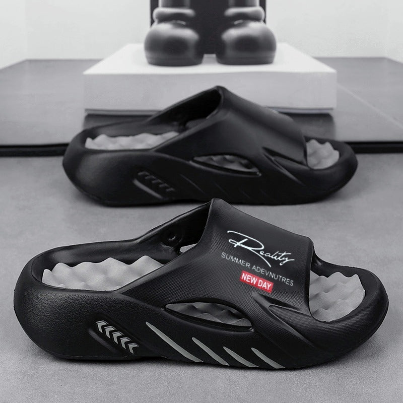Men’s Thick-Sole Non-Slip Cloud Comfort Slide Sandals