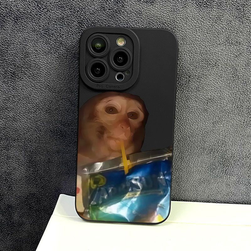 Funny Monkey - All-Inclusive Capri Length Handyhülle, kompatibel mit iPhone