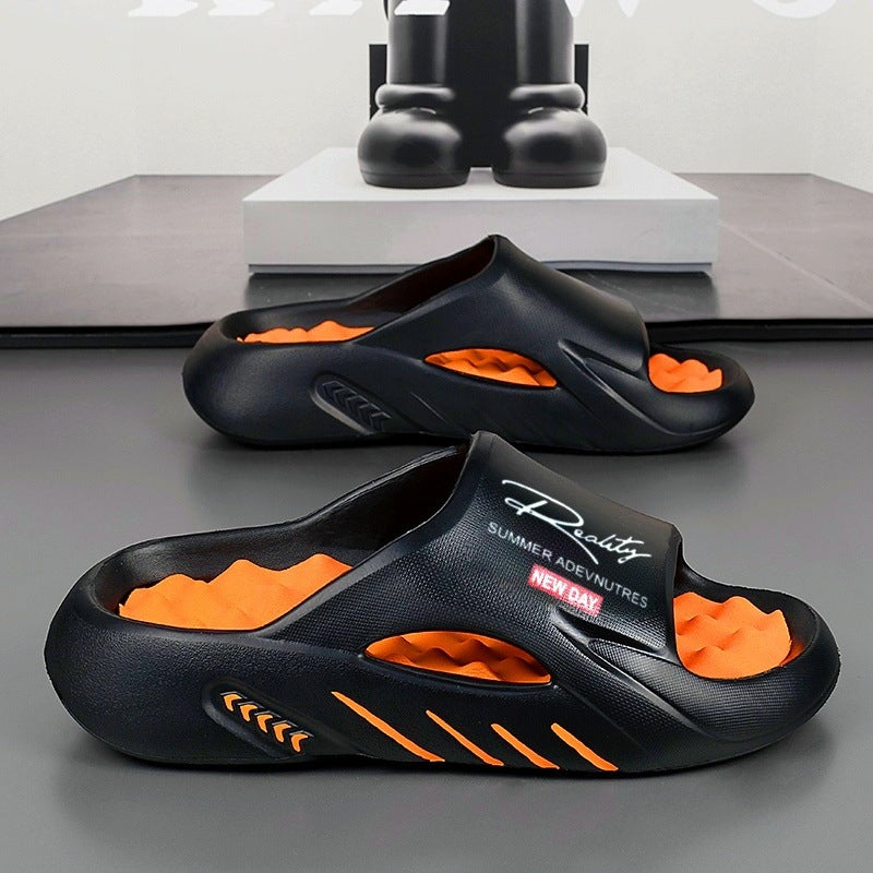 Men’s Thick-Sole Non-Slip Cloud Comfort Slide Sandals