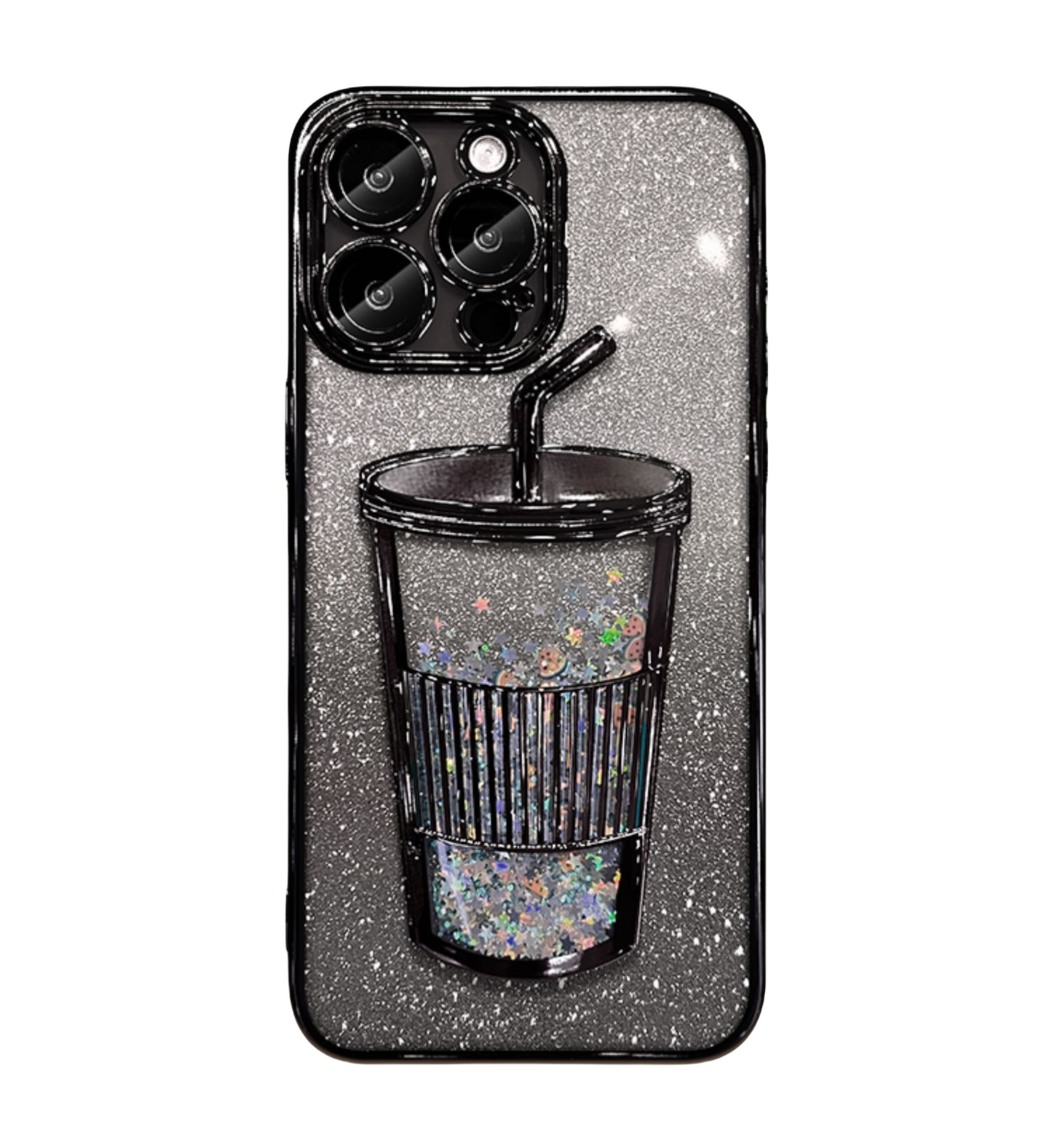 Glitzer-Treibsand-Milchtee-Tassen-Handyhülle für das iPhone
