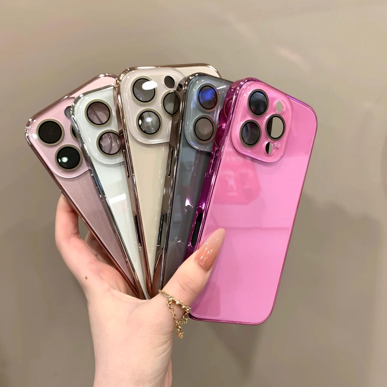 Leichtes Luxus-Hartglas für iPhone-Hülle