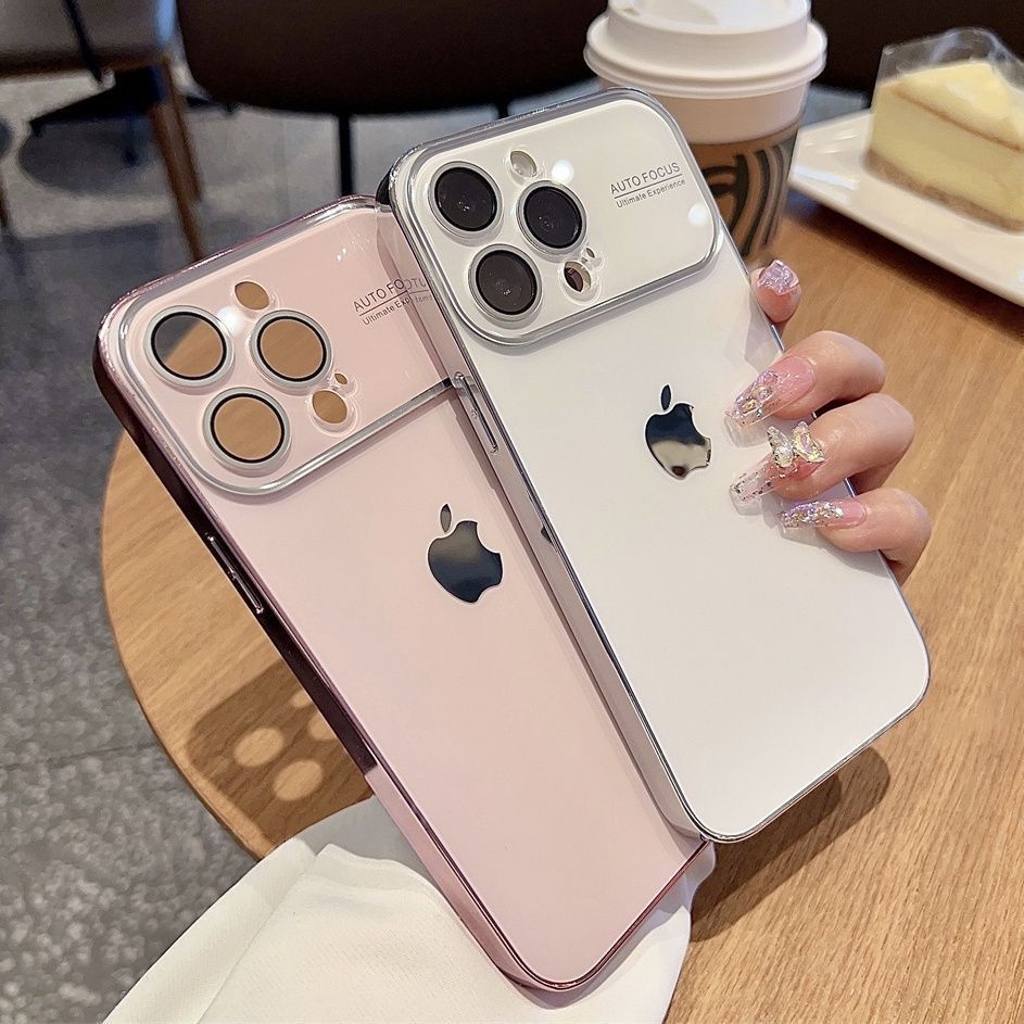 Large Window Phone Case with Protective Lens for iPhone