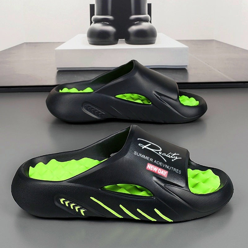 Men’s Thick-Sole Non-Slip Cloud Comfort Slide Sandals