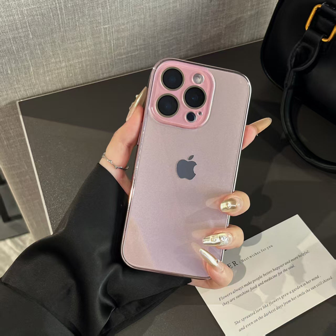 Leichtes Luxus-Hartglas für iPhone-Hülle