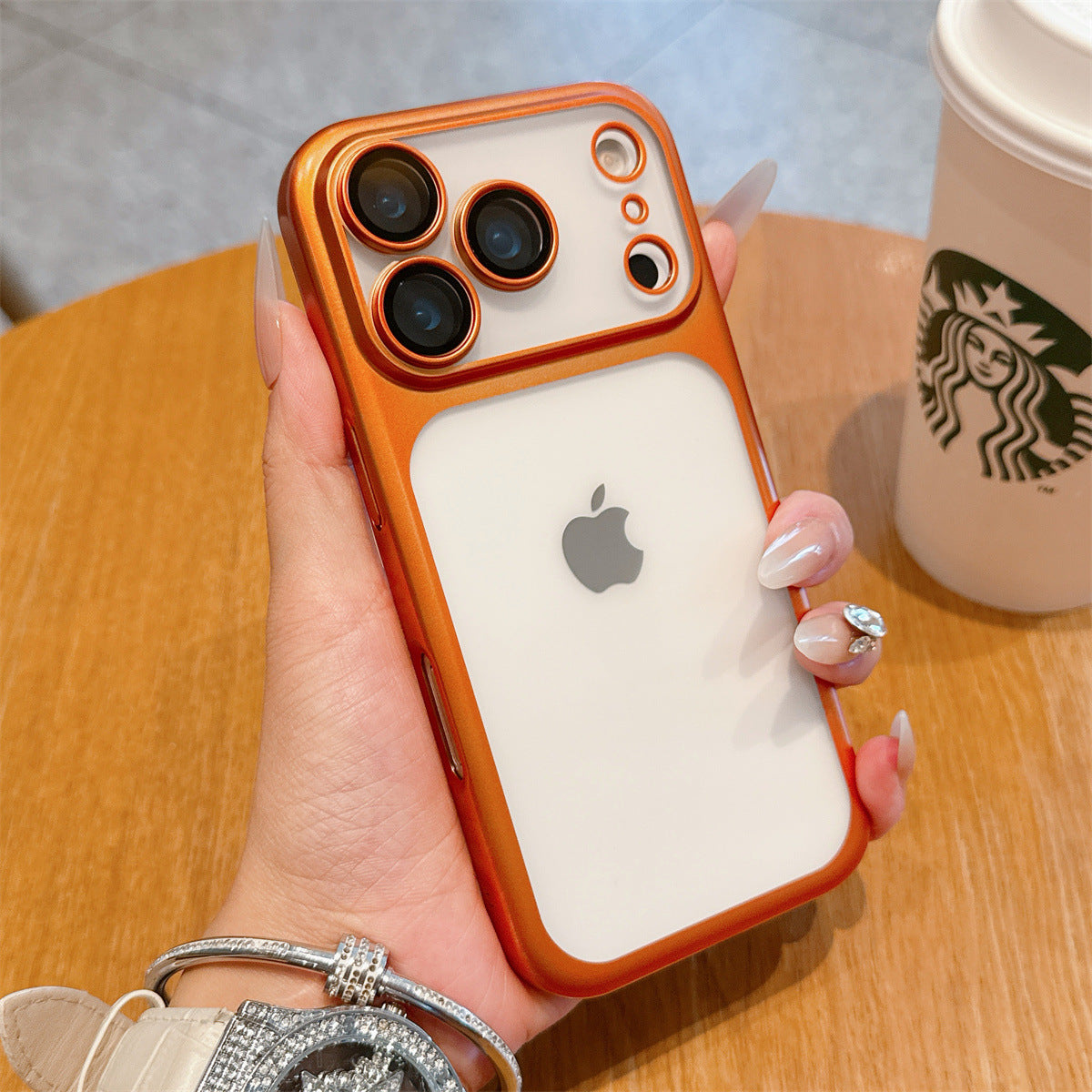 Creative Frosted Electroplating Mobile Phone Case (iPhone Series)