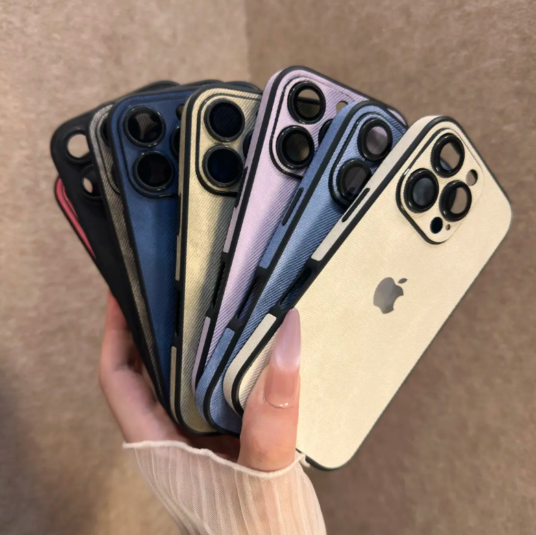 Galvanisierte Denim-Muster iPhone Hülle