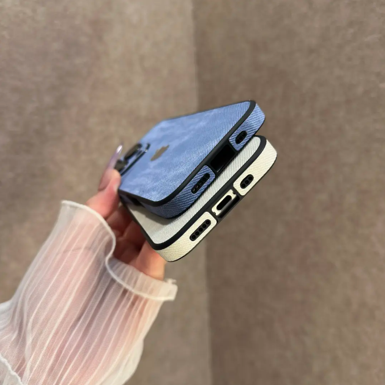 Galvanisierte Denim-Muster iPhone Hülle