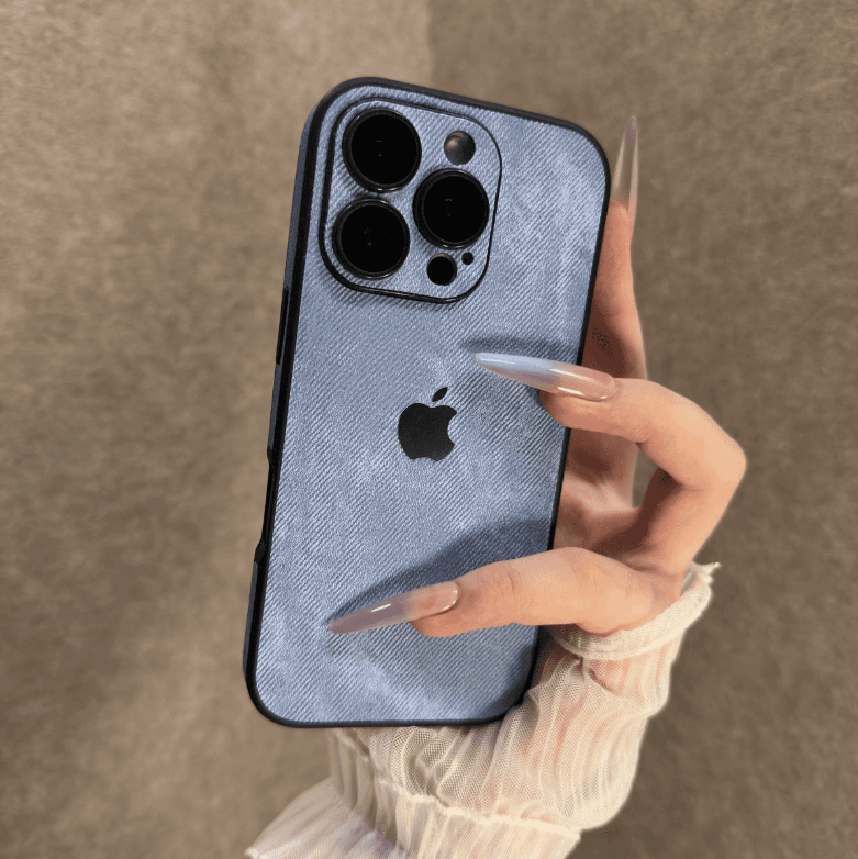 Galvanisierte Denim-Muster iPhone Hülle