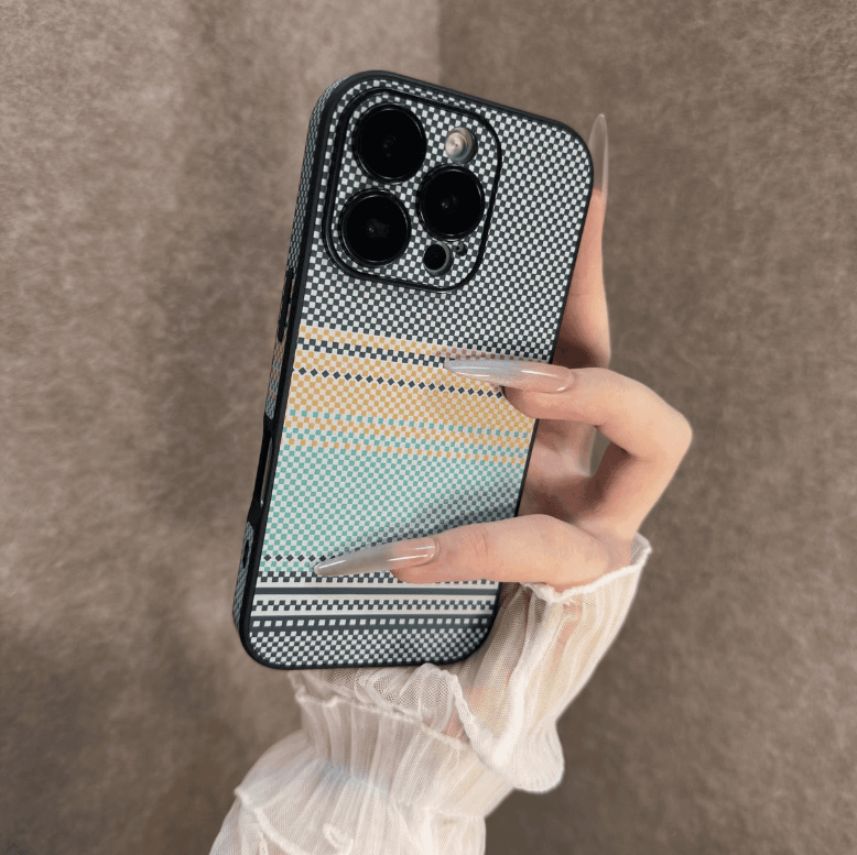 Vollverkleidete Kohlefaser-Handyhülle passend für die iPhone-Serie