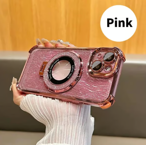 Für iPhone Four Corners Airbag Fallschutz Magnethüllen mit Standfunktion