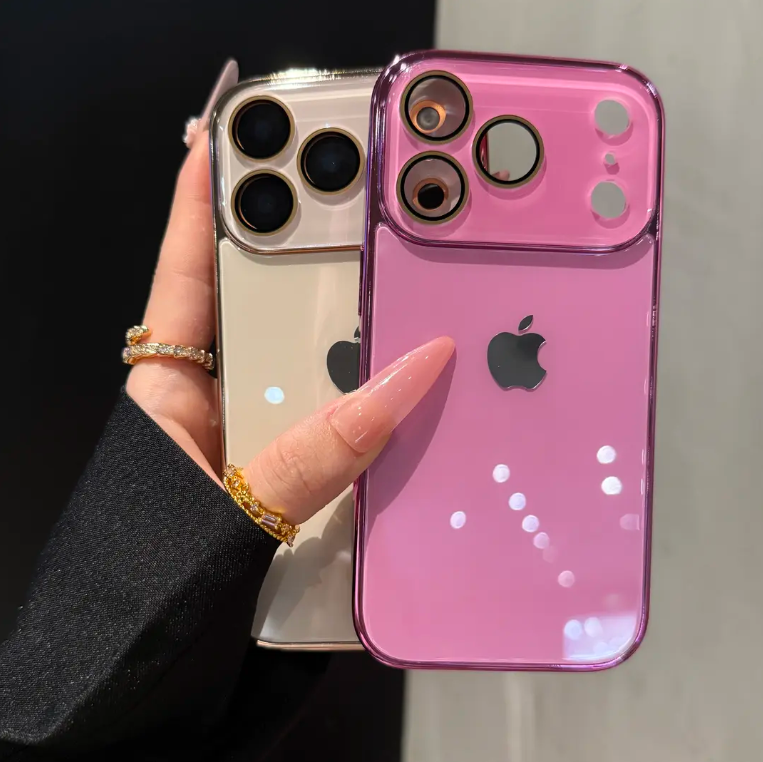 Handyhülle aus Kristallglas mit Galvanik für die iPhone-Serie