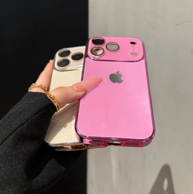 Handyhülle aus Kristallglas mit Galvanik für die iPhone-Serie