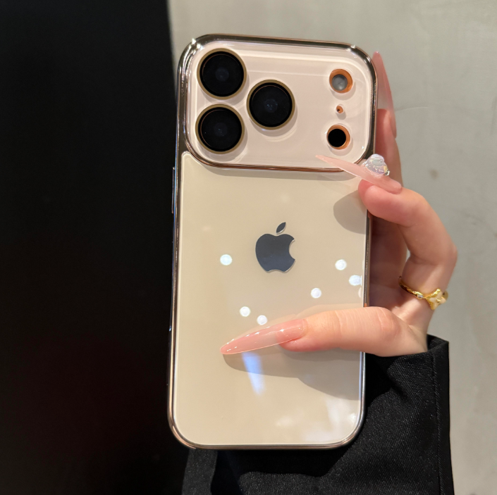 Handyhülle aus Kristallglas mit Galvanik für die iPhone-Serie