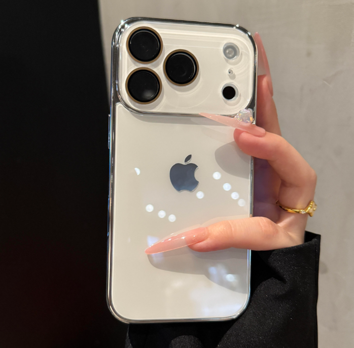 Handyhülle aus Kristallglas mit Galvanik für die iPhone-Serie