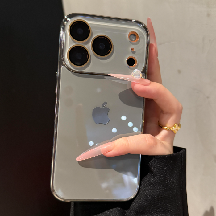 Handyhülle aus Kristallglas mit Galvanik für die iPhone-Serie