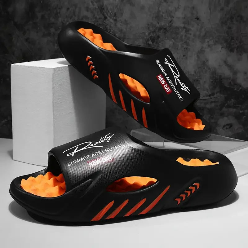 Men’s Thick-Sole Non-Slip Cloud Comfort Slide Sandals