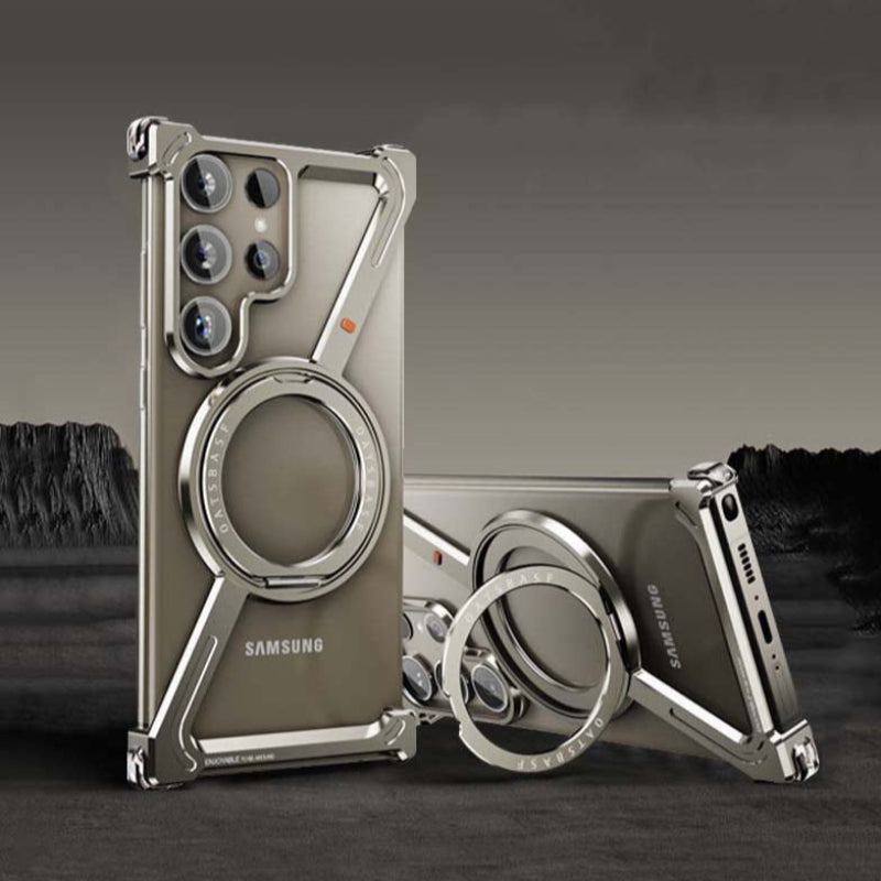 Samsung Galaxy Z-Serie Rahmlose magnetische Handyhülle mit drehbarem Ständer