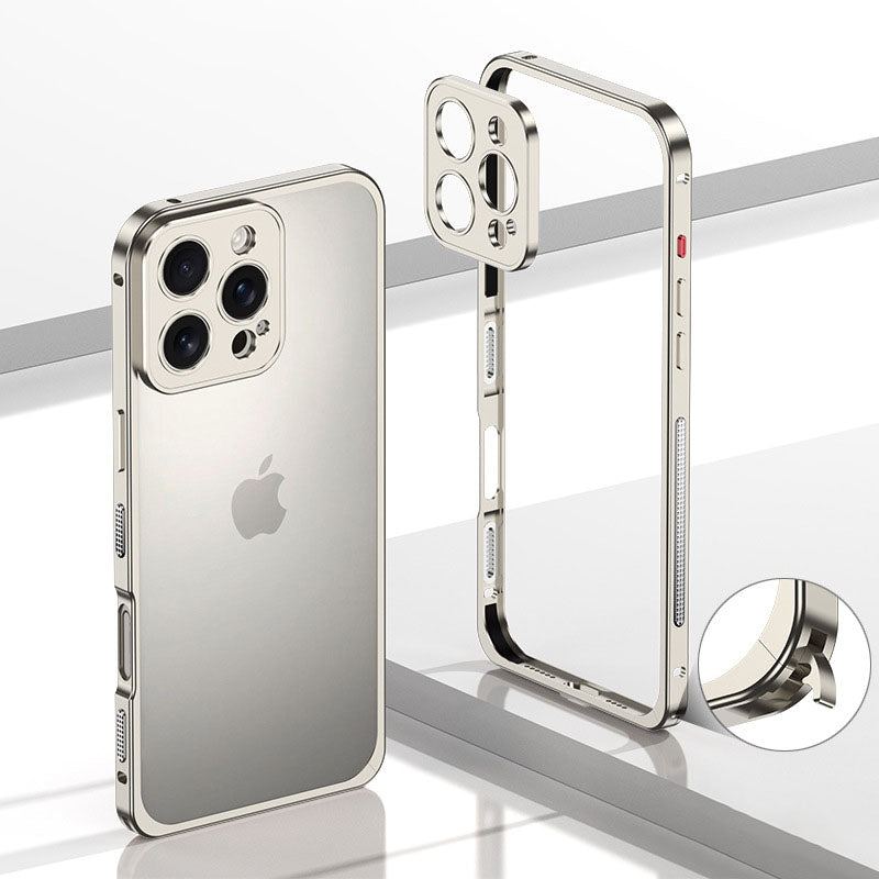 Summer Cooling Independent Frame Lens Cover Phone Case For iPhone
