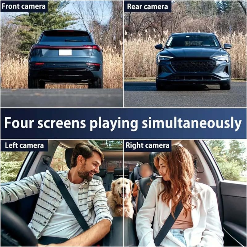 🎁NUR HEUTE 49% RABATT🔥Komplettes Auto-Dashcam-System mit Rundumsicht