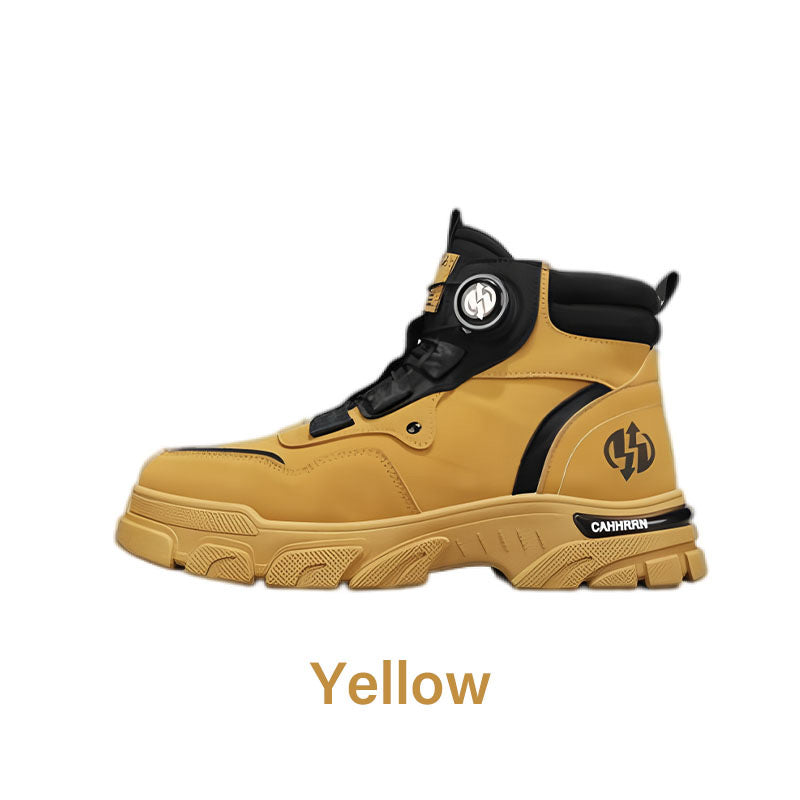 Men's outdoor swivel buckle work shoes(Waterproof, Anti-slip, Comfortable and Breathable)