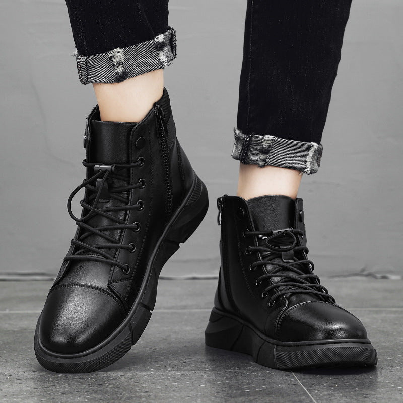 Men's Casual Versatile Genuine Leather Martin Boots