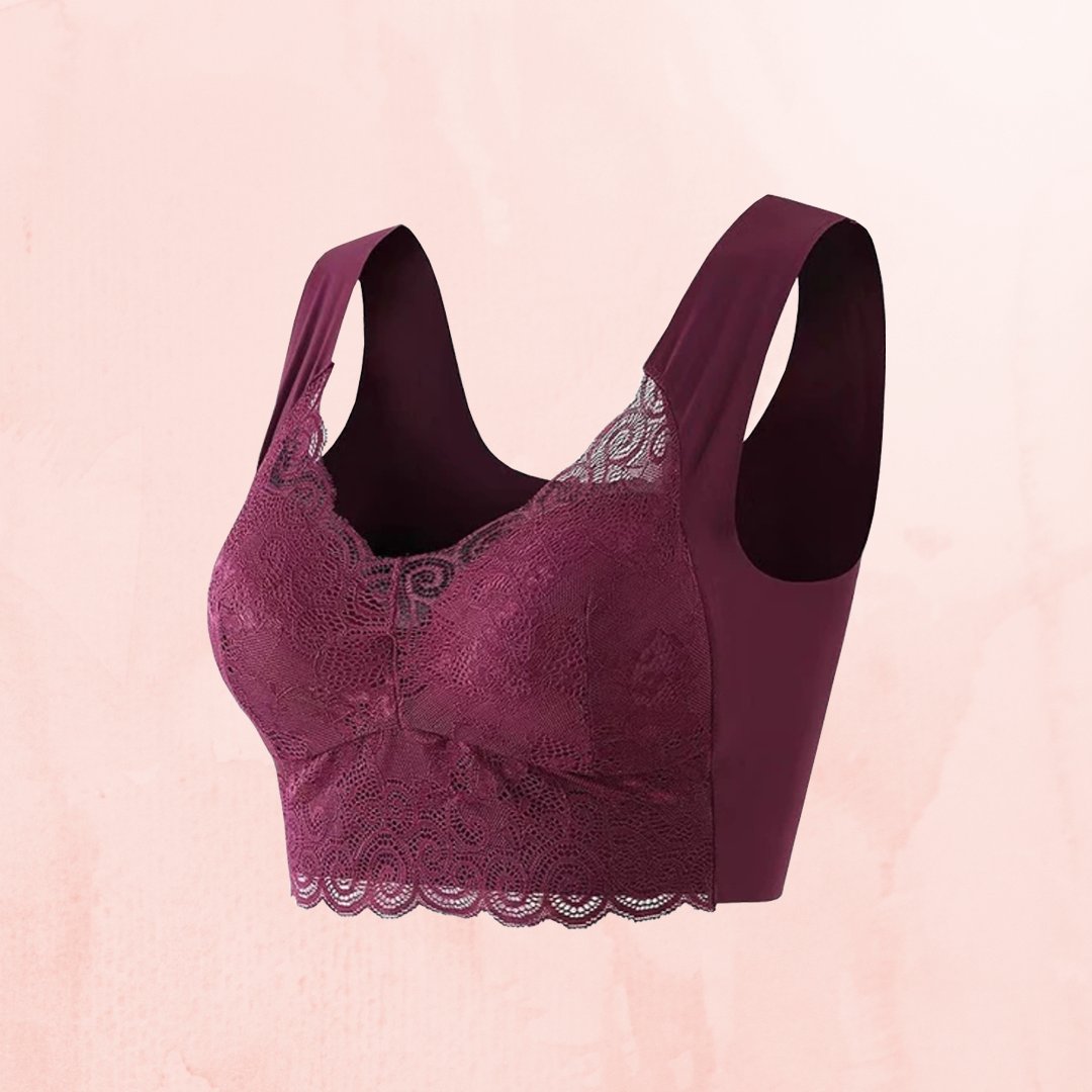 🔥Letzter Tag: 1 kaufen, 2 gratis😍 – Nahtloser bügelloser Push-up-Spitzen-BH