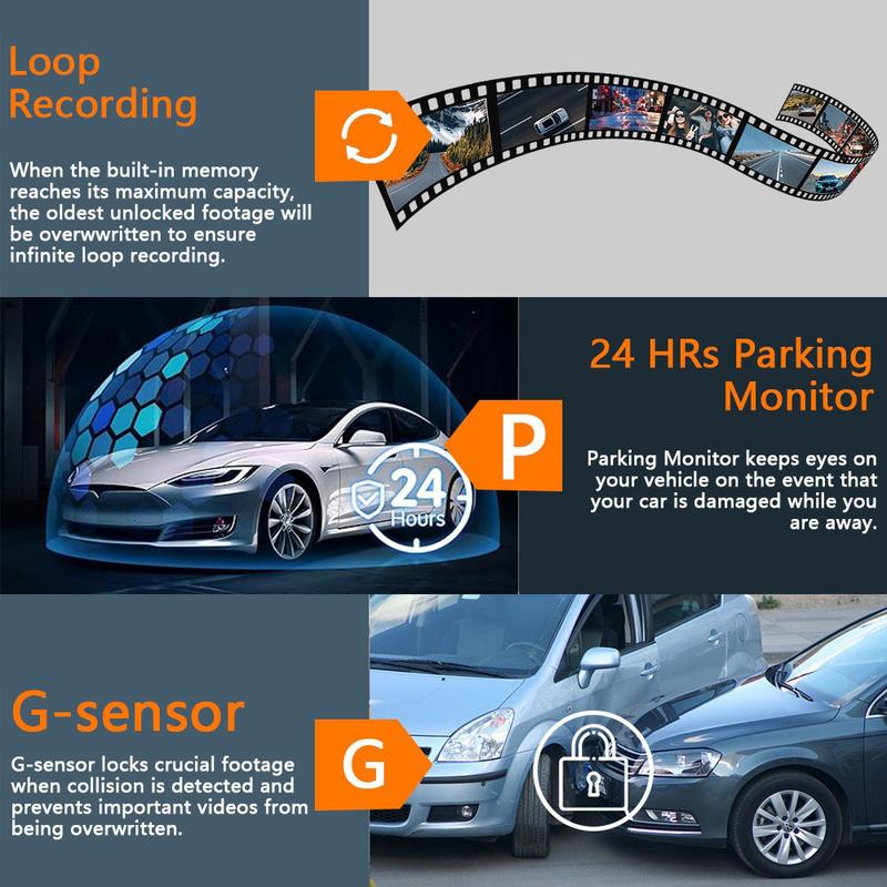 🎁NUR HEUTE 49% RABATT🔥Komplettes Auto-Dashcam-System mit Rundumsicht