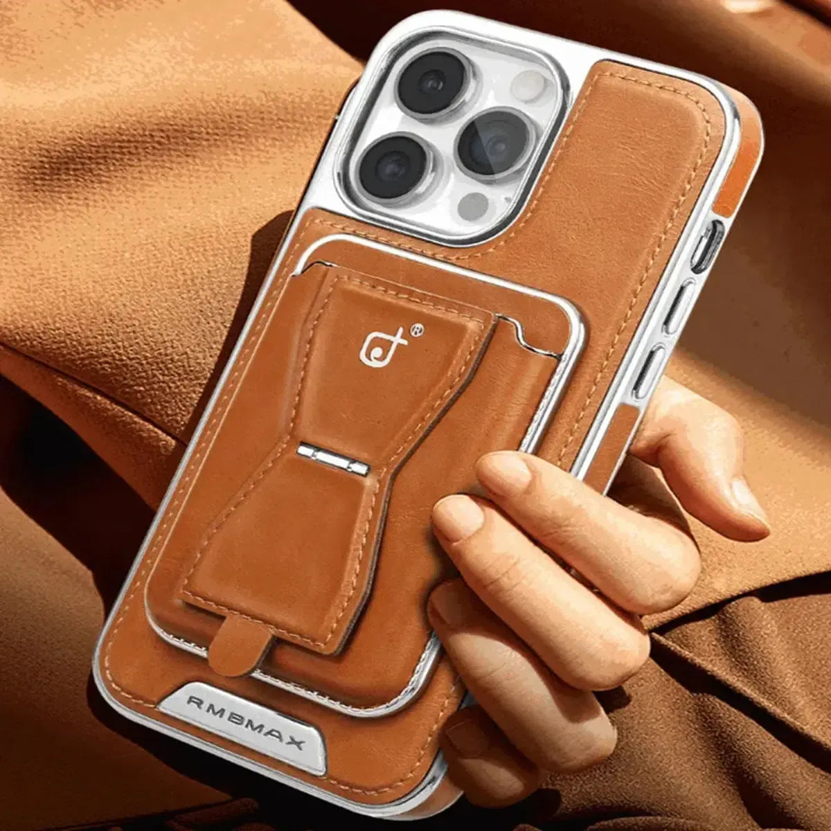 Geeignet für iPhone Kartenhalter Magnetische Business Leder Handyhülle